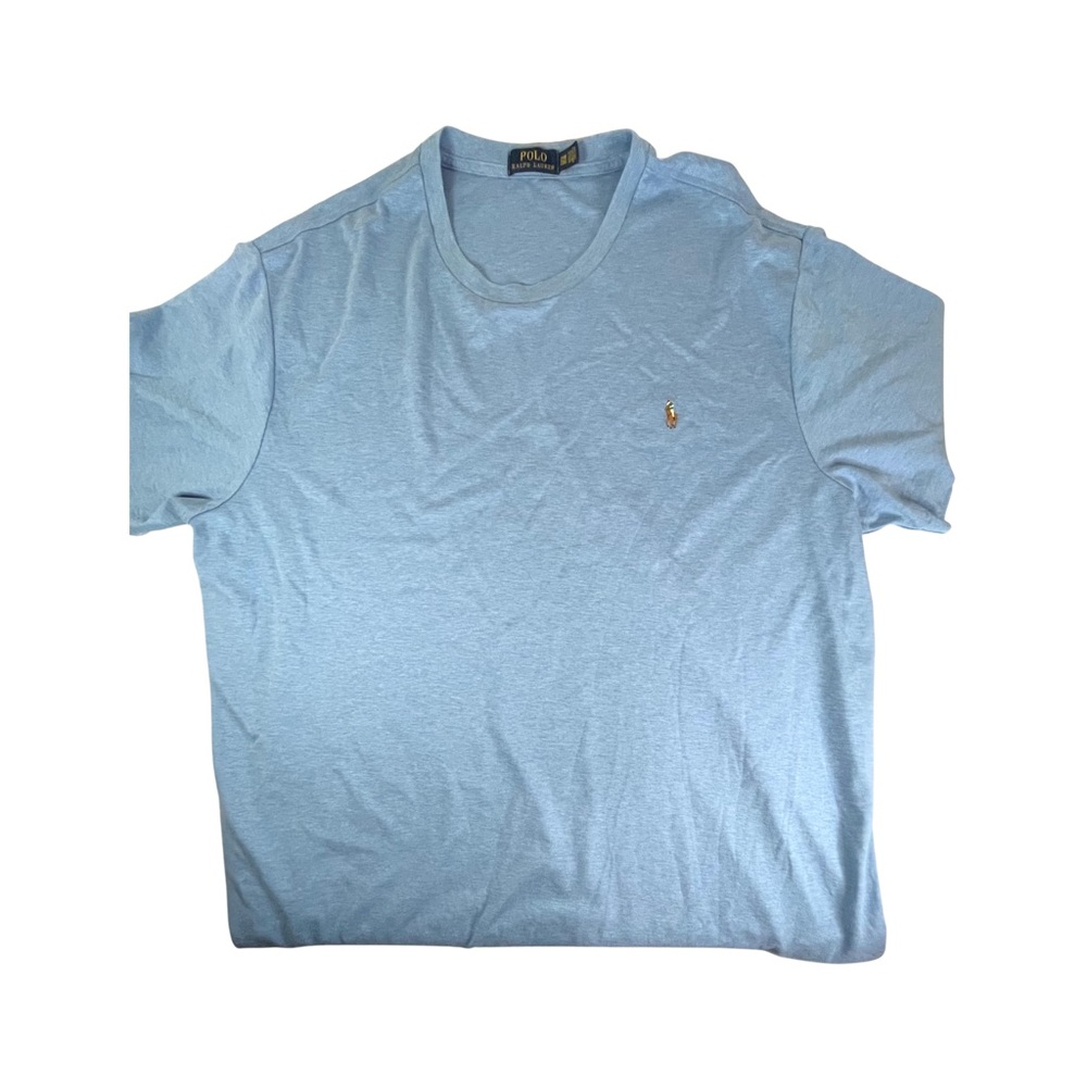 Lot of 2 POLO Ralph Lauren Men’s Shortsleeve T-Shirts Logo Left Chest 2XB/2TG